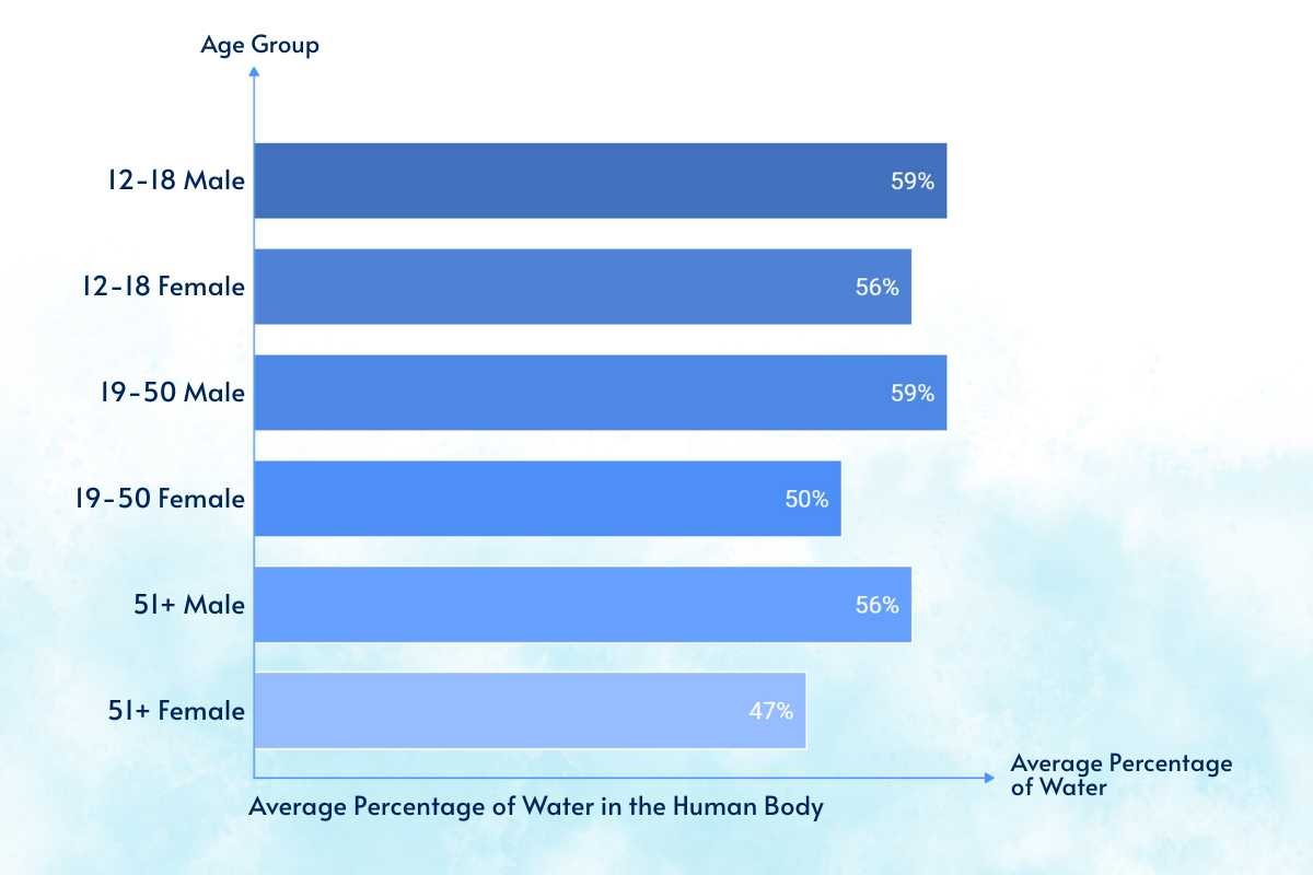 Average Percentage of Water in the Human Body Revealed | The Lifesciences Magazine
