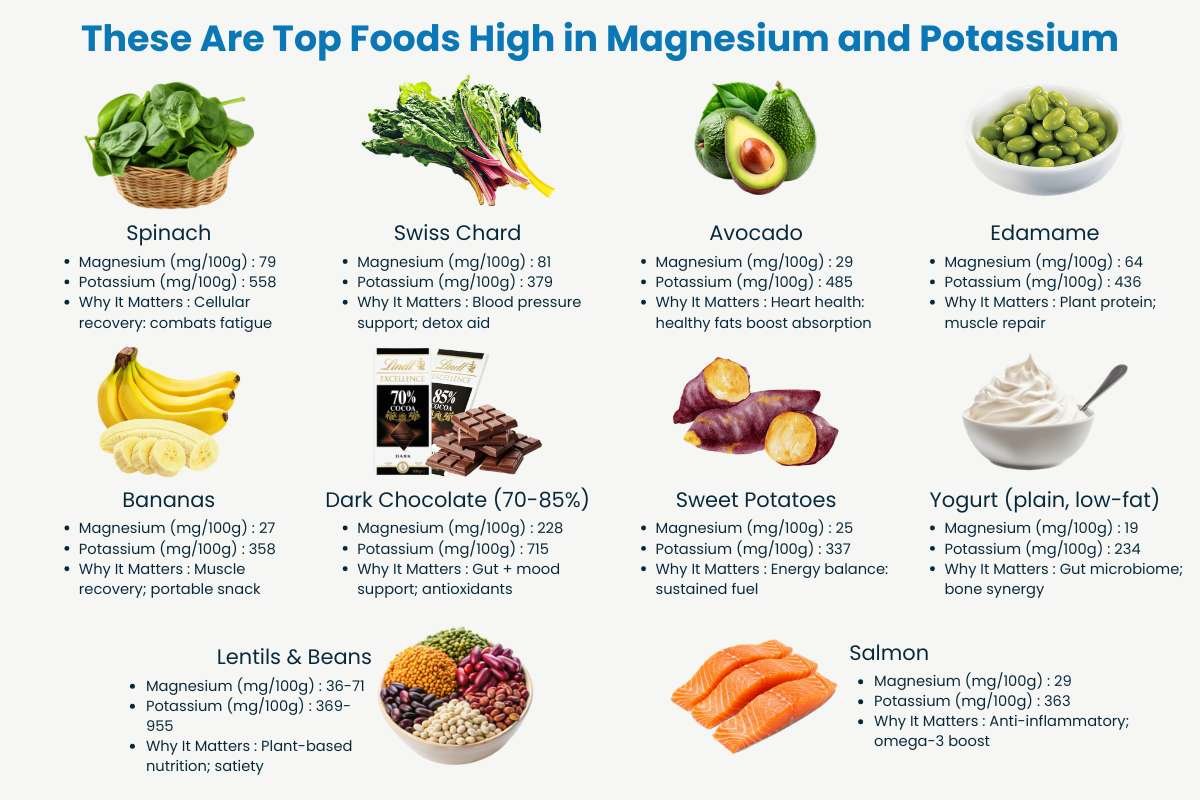 Best Foods High In Magnesium and Potassium For All Diets | The Lifesciences Magazine