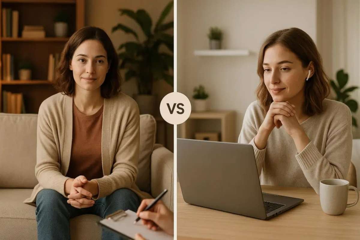 In-person Therapy vs Teletherapy for Emotional Wellness: Which Works Better? | The Lifesciences Magazine